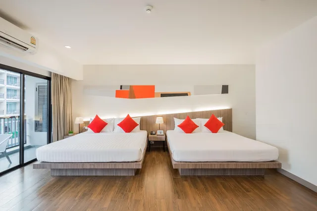 غرفة متصلة ديلوكس عائلية بغرفتين، Hotel J Inspired Pattaya 1/9