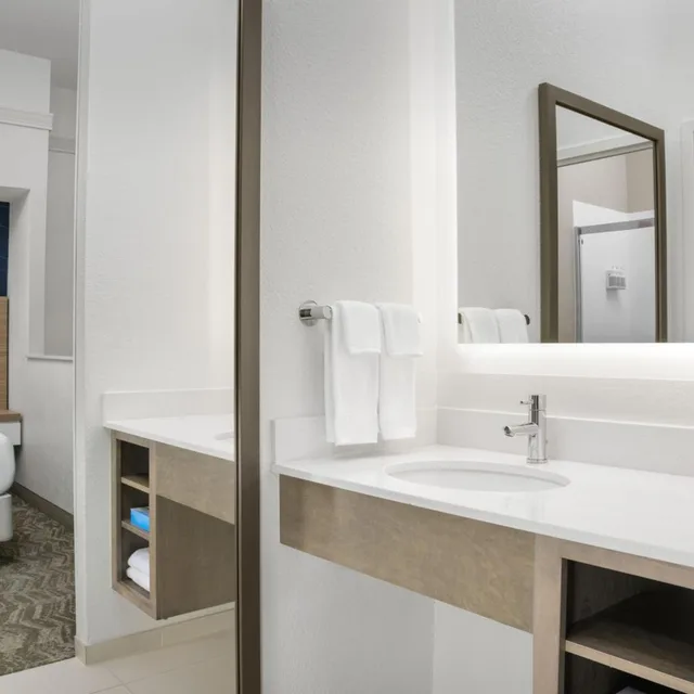 جناح بسرير كينج مع سرير سحّاب إضافي مع أريكة بحوض استحمام لذوي الإعاقة، Springhill Suites By Marriott Annapolis 1/6