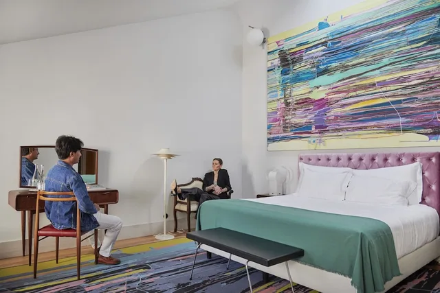 جناح بفراش فوتون وسرير كوين وسرير فردي بشرفة، Cais Urban Lodge 5/6