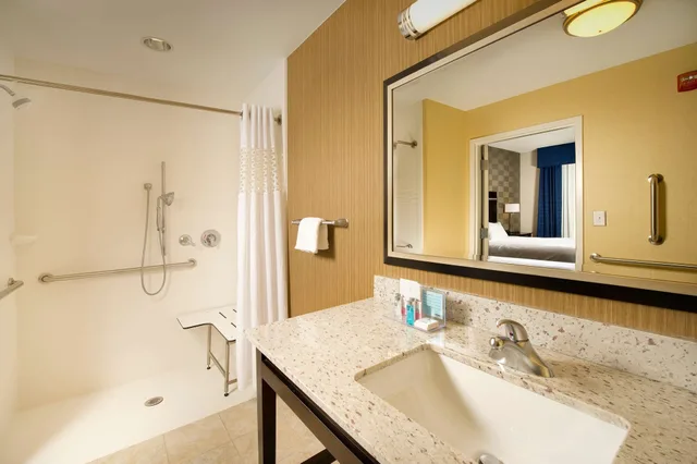 استوديو بسرير كينج مع أريكة لذوي الإعاقة، Hampton Inn And Suites Washington Dc North Gaithersburg Md 1/1