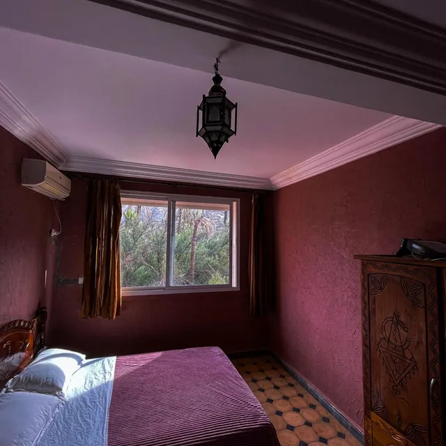 غرفة بسرير مزدوج بإطلالة على الجبل، Hotel Restaurant Tifrit 1/8