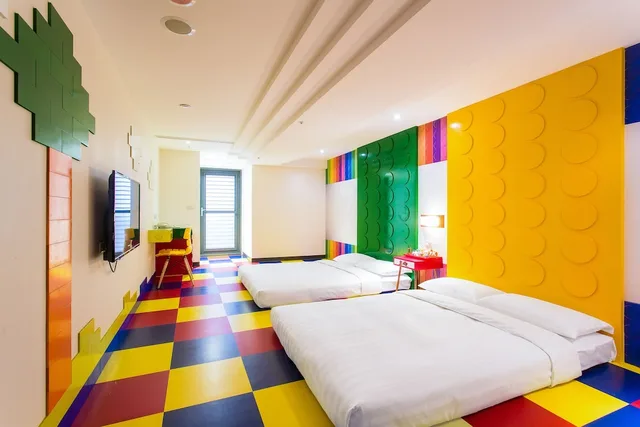 غرفة رباعية بسريرين مزدوجين، Rf Hotel Sanchong 1/3
