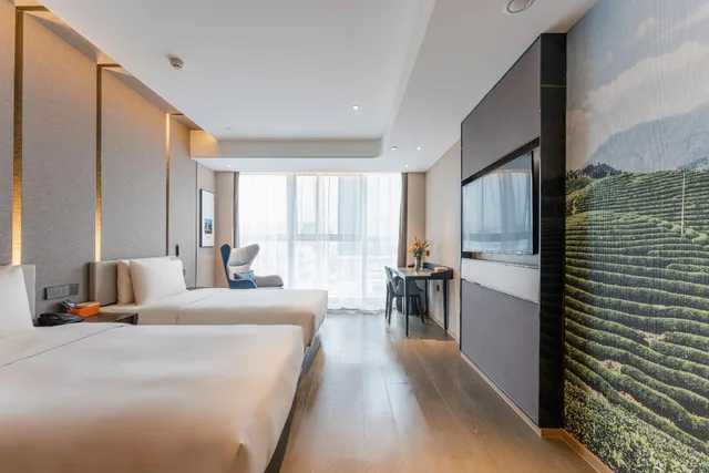 غرفة تنفيذية بسريرين منفصلين، Atour Hotel Yiwu International Trade City Passenger Transport Center 1/1