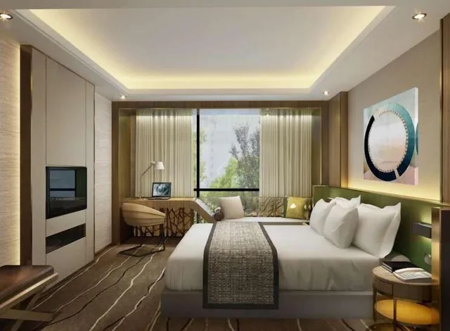 غرفة ديلوكس بسرير كينج للمدخنين، Ramada by Wyndham Leshan 5/10