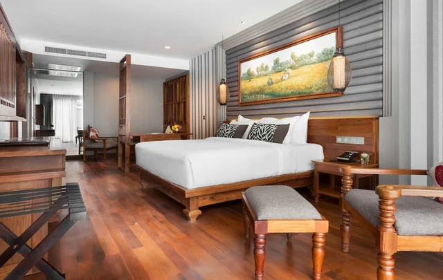 غرفة كلاسيكية بسريرين منفصلين بإطلالة على المدينة، J7 Angkor Hotel 1/2