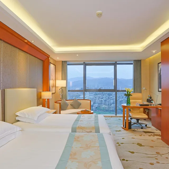 غرفة بزنس بسرير فردي بإطلالة على النهر، Yiwu Shangcheng Hotel 2/10