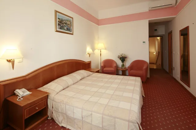 غرفة قياسية بسريرين منفصلين بإطلالة على البحر، Hotel Lovran 5/10