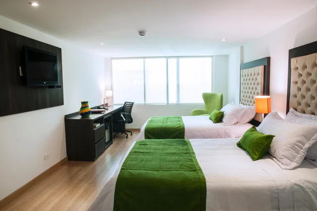 غرفة ديلوكس بسريرين منفصلين بإطلالة، Hotel Grand Park 5/8