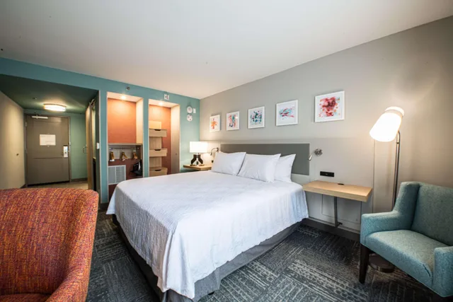 غرفة بسرير مزدوج لذوي الإعاقة، Hilton Garden Inn Asheville I 26 Biltmore Area 1/4
