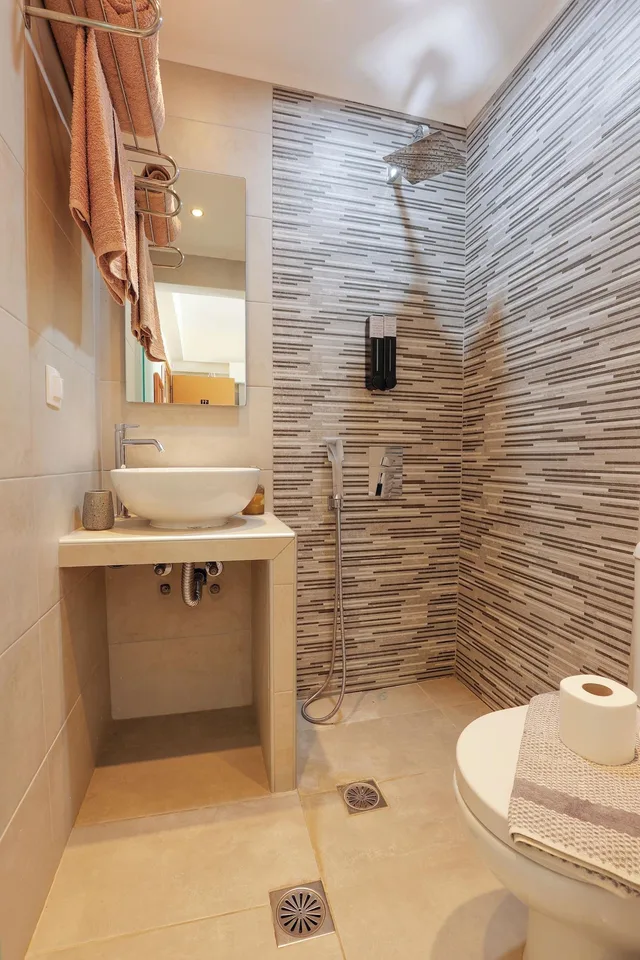 غرفة ديلوكس بسرير مزدوج أو سريرين منفصلين بإطلالة على الجبل، Ballas Apartments 5/5