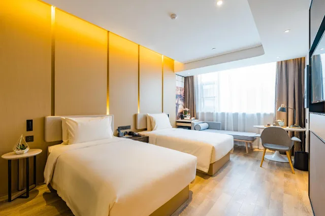 غرفة بسريرين منفصلين، Atour S Hotel Shanghai Oriental Pearl Tower 1/1