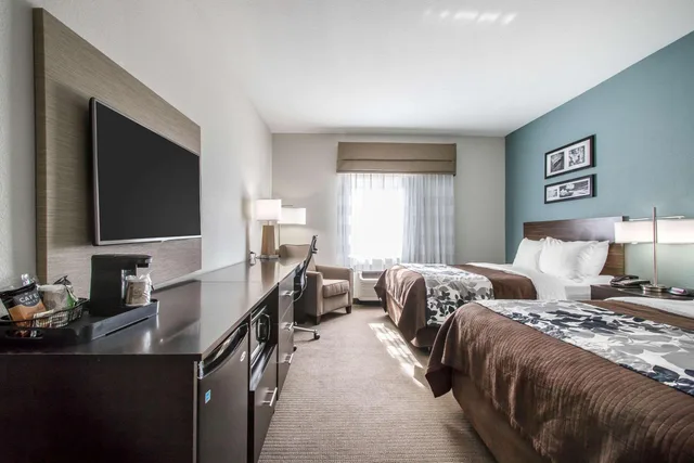 غرفة بسريرين كوين، Sleep Inn & Suites Meridian - Bonita Lakes 2/2