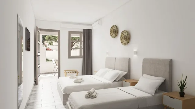 غرفة كومفورت بسريرين منفصلين، Polos Hotel Paros 1/10