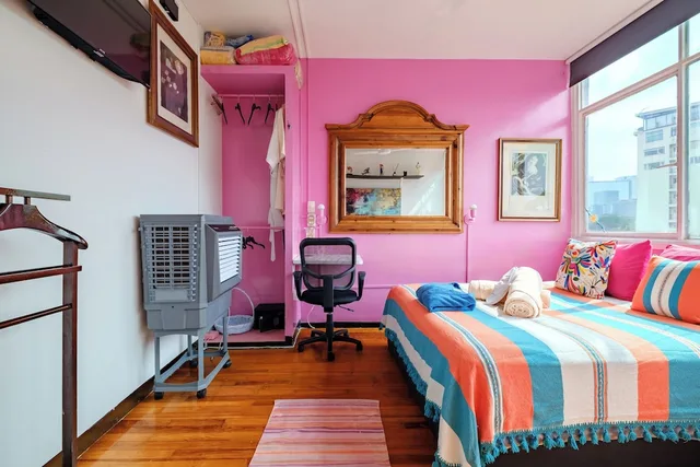 غرفة بسرير كوين وسرير فردي بحمام مشترك، Casa ITZAE B&B 4/10