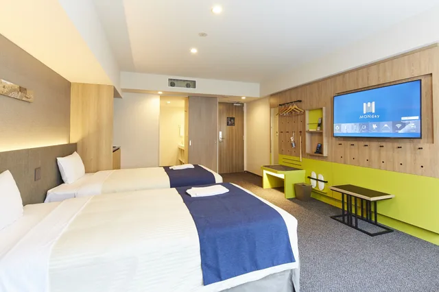Family, Twin Beds, hotel MONday Akihabara Asakusabashi 1/3
