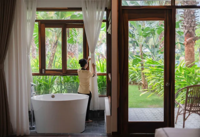فيلا عائلية بسريرين كينج بإطلالة على البحر بغرفتي نوم، Alibu Resort 7/7