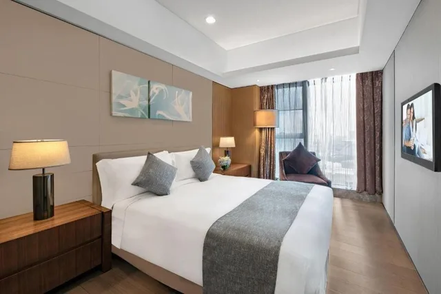 شقة تنفيذية بإطلالة على المدينة بغرفة نوم واحدة بمطبخ، Ascott IFC Guangzhou 1/3
