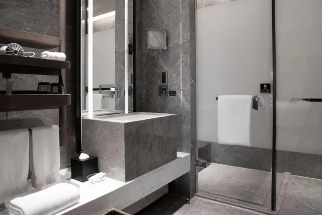 غرفة تنفيذية بسريرين منفصلين بإطلالة على الجبل، Chongqing Marriott Hotel 7/10