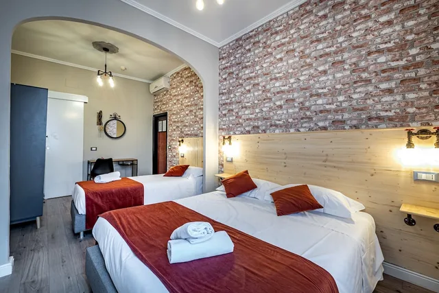 غرفة قياسية ثلاثية بسرير مزدوج وسرير فردي بغرفة نوم واحدة، Hotel Veneto 5/10