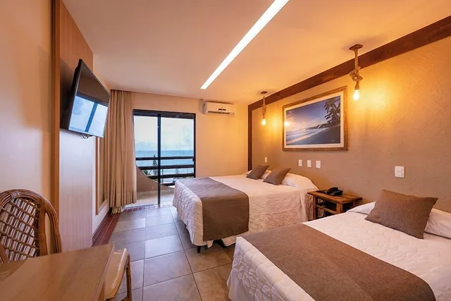 غرفة سوبيريور ثلاثية بثلاثة أسرّة بإطلالة على البحر، NATAL DUNNAS HOTEL 2/3