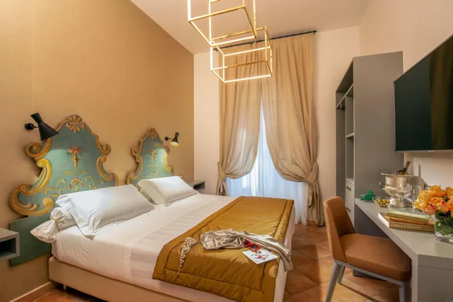 غرفة بسرير مزدوج أو سريرين منفصلين، Mozart Hotel Rome 5/10