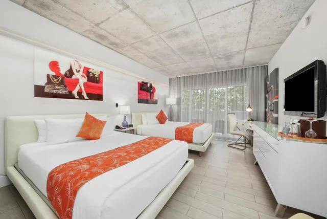 غرفة ديلوكس بسرير مزدوج بشرفة، Riviera Suites South Beach 1/10