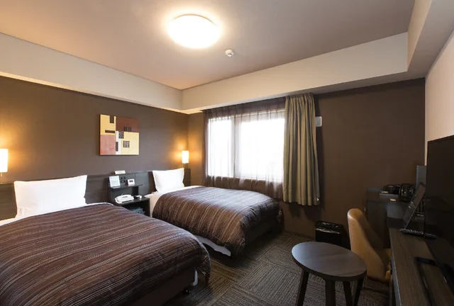 غرفة كومفورت بسريرين منفصلين، Hotel Route Inn Higashiohmi Yokaichi Ekimae 3/5