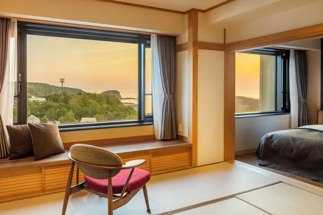 Sunset, Deluxe, Twin Beds, 6 Futon Beds, High Floor، Kiki Shiretoko Natural Resort Ex Shiretoko Prince Hotel Kazanamiki 3/4