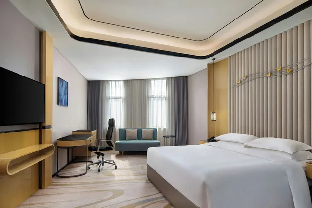 غرفة بسرير كينج بإطلالة على المدينة، Courtyard By Marriott Nanchang 2/3