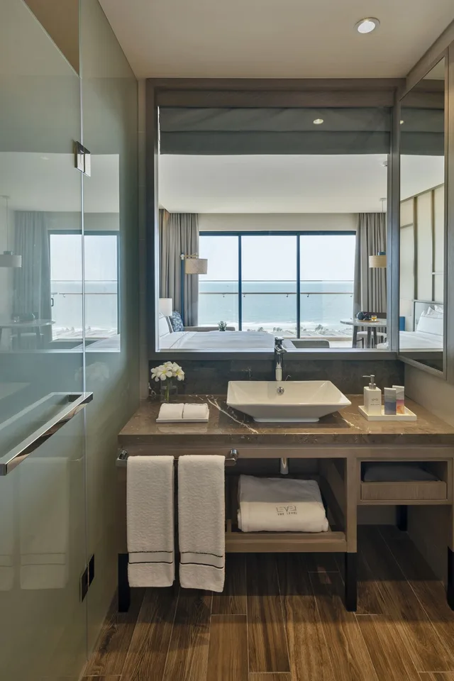 غرفة ديلوكس بسريرين منفصلين بإطلالة على البحر، Melia Ho Tram Beach Resort 7/7