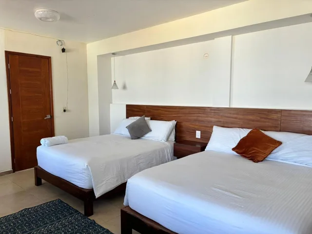 غرفة قياسية بسريرين مزدوجين، Hotel Awazul Bacalar 3/10
