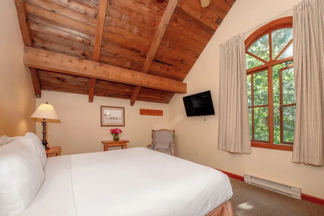 غرفة تنفيذية بسرير كينج بإطلالة على الحديقة مع أريكة، Painter's Lodge 1/5