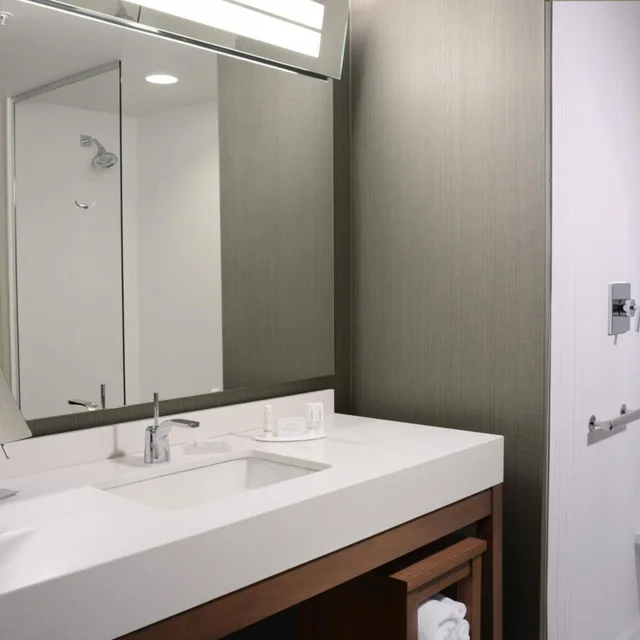 غرفة كبيرة بسرير كوين، Courtyard by Marriott Dallas Plano/The Colony 4/4