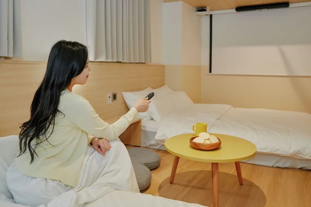 غرفة قياسية رباعية بسريرين مزدوجين، Myeongdong Guesthouse Como 5/6