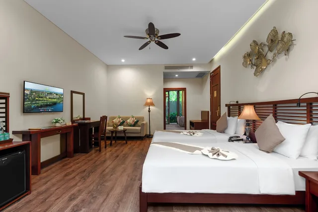 Deluxe, King Bed, Garden View, Private Garden, Bathtub، Silk Sense Hoi An River Resort 1/10