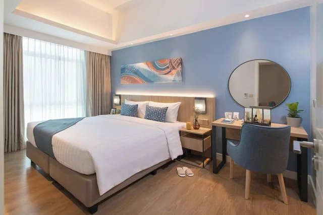 غرفة ديلوكس بسرير كينج بغرفة نوم واحدة، Citadines Roces Quezon City 2/3