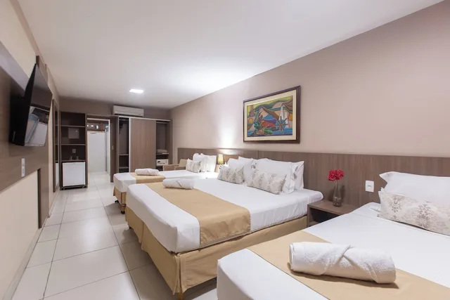 غرفة كومفورت بسرير مزدوج وسرير فردي، Amuarama Hotel 2/10