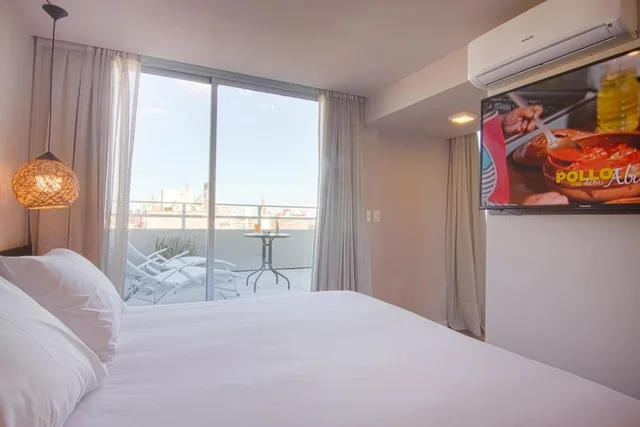 غرفة تنفيذية بسرير كينج بشرفة، Ciudadano Suites 3/5
