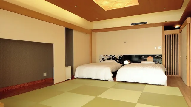 Japanese, Type C, Twin Beds, 3 Futon Beds, Modern Floor، Kikusuitei (Chugoku Kappo Ryokan Kikusuitei) 2/2