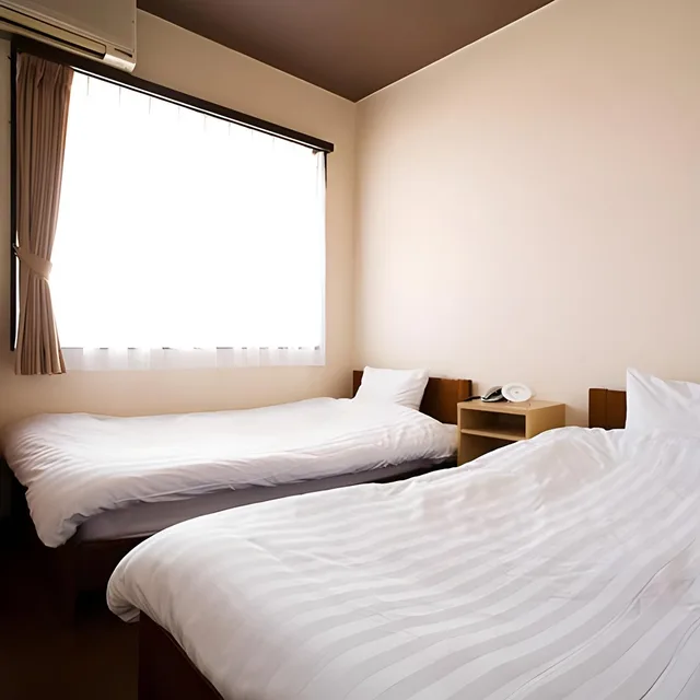 غرفة قياسية بسريرين منفصلين بإطلالة على البحر، Harbor Hotel Kaigetsu 1/1