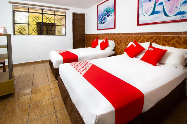 غرفة قياسية بسريرين، OYO Hotel Brazil, Guadalajara, Estadio Jalisco 2/5