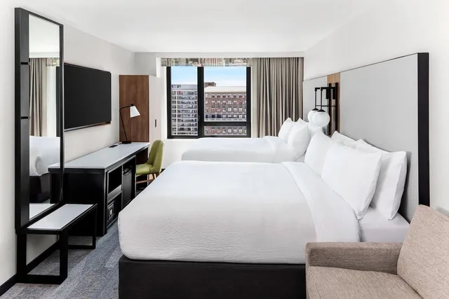 غرفة بسريرين كوين بإطلالة على المدينة، Fairfield Inn And Suites By Marriott New York Manhattan Times Square South 1/6
