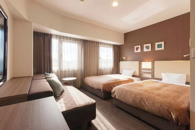 غرفة ديلوكس بسريرين منفصلين بإطلالة على البحر، Onomichi Royal Hotel 1/3