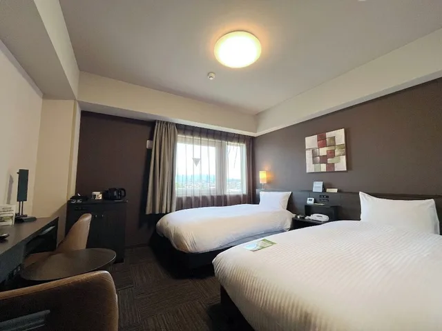 غرفة كومفورت بسريرين منفصلين، Hotel Route Inn Higashiohmi Yokaichi Ekimae 1/5