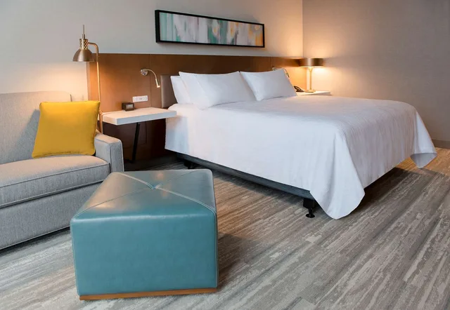 غرفة بسرير كينج مع أريكة لذوي الإعاقة، Hilton Garden Inn Wausau 2/5