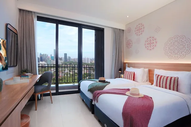 شقة ديلوكس بسرير كينج وسرير كوين بغرفتي نوم، Citadines Gatot Subroto Jakarta 1/8