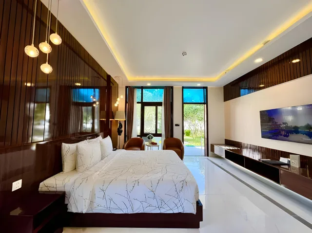 جناح عائلي بسرير كينج وسريرين منفصلين بإطلالة على البحر، Carmelina Beach Resort 3/4