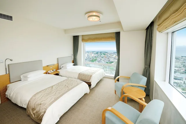 غرفة ديلوكس ركنية بسريرين منفصلين للمدخنين، Hotel Nikko Niigata 1/9