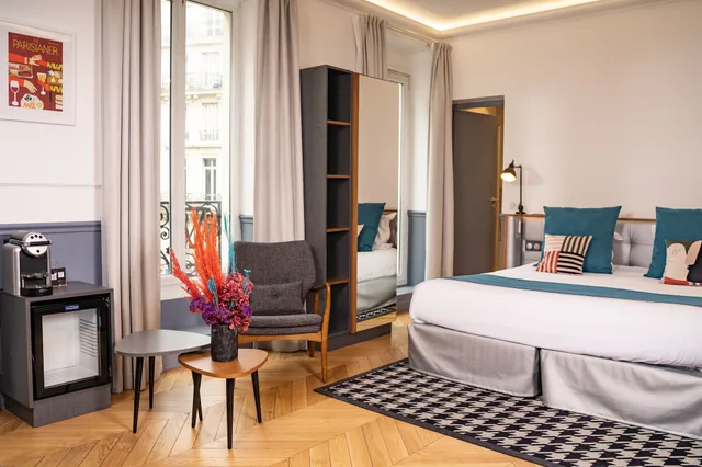 جناح جونيور بسرير كينج بشرفة مع أريكة، Hotel Petit Lafayette 1/8