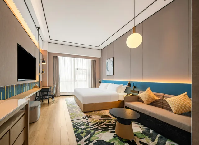 غرفة بسرير كينج لذوي الإعاقة، Hilton Garden Inn Fenyang Yulongwan 3/9